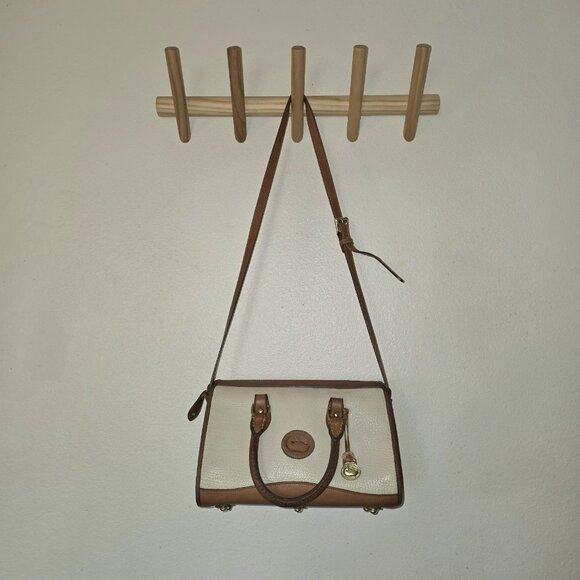 Vintage Dooney & Bourke All Weather Leather Satchel Crossbody USA Authenticated - Picture 3 of 16